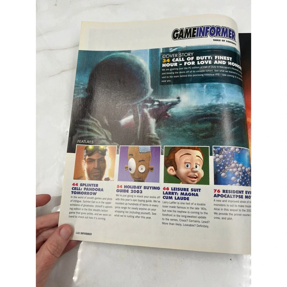 Game Informer Magazine Issue 128 December 2003 Prince of Persia Call of Duty